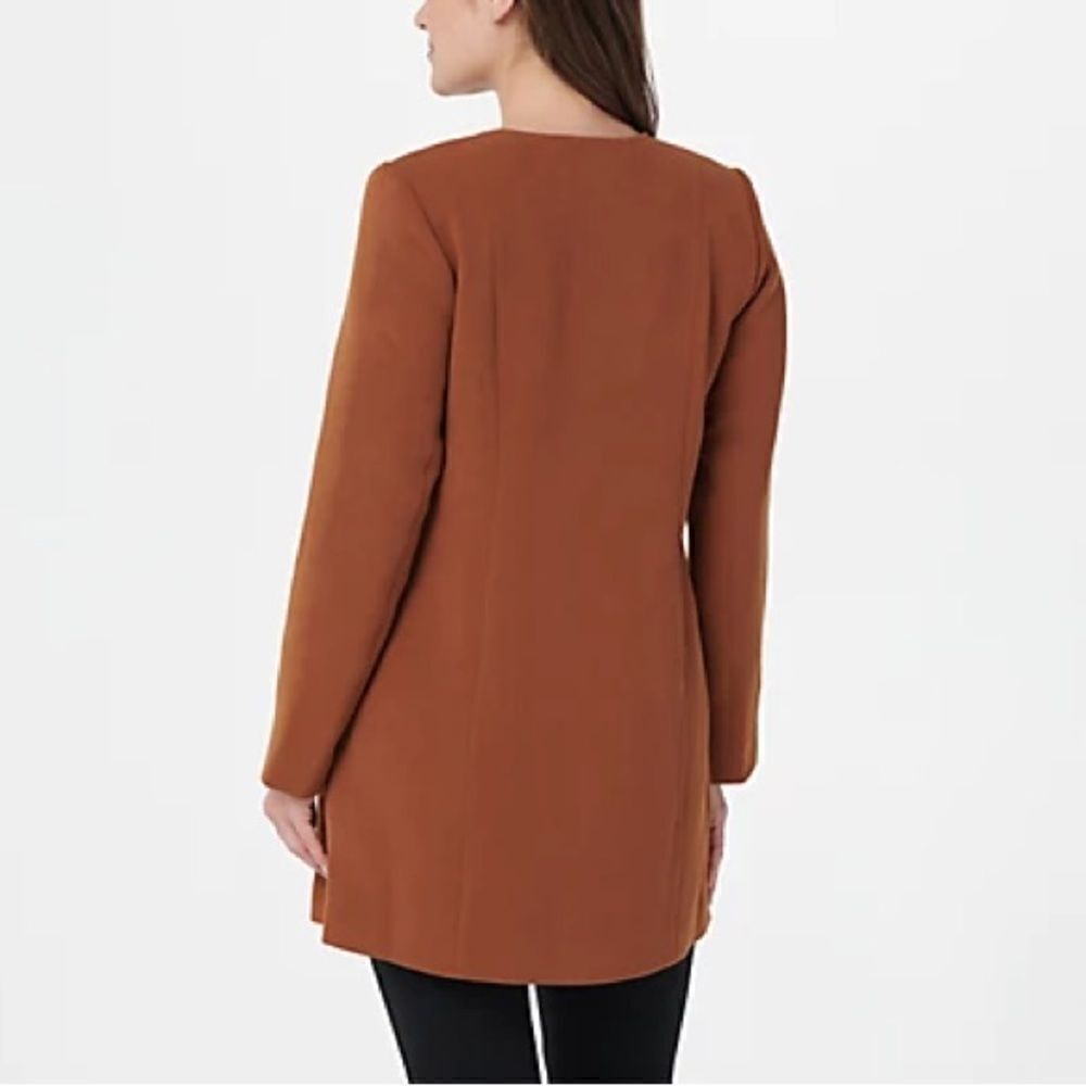 Linea by Louis Dell'Olio V-Neck Zip-Front Jacket - Picture 2 of 8